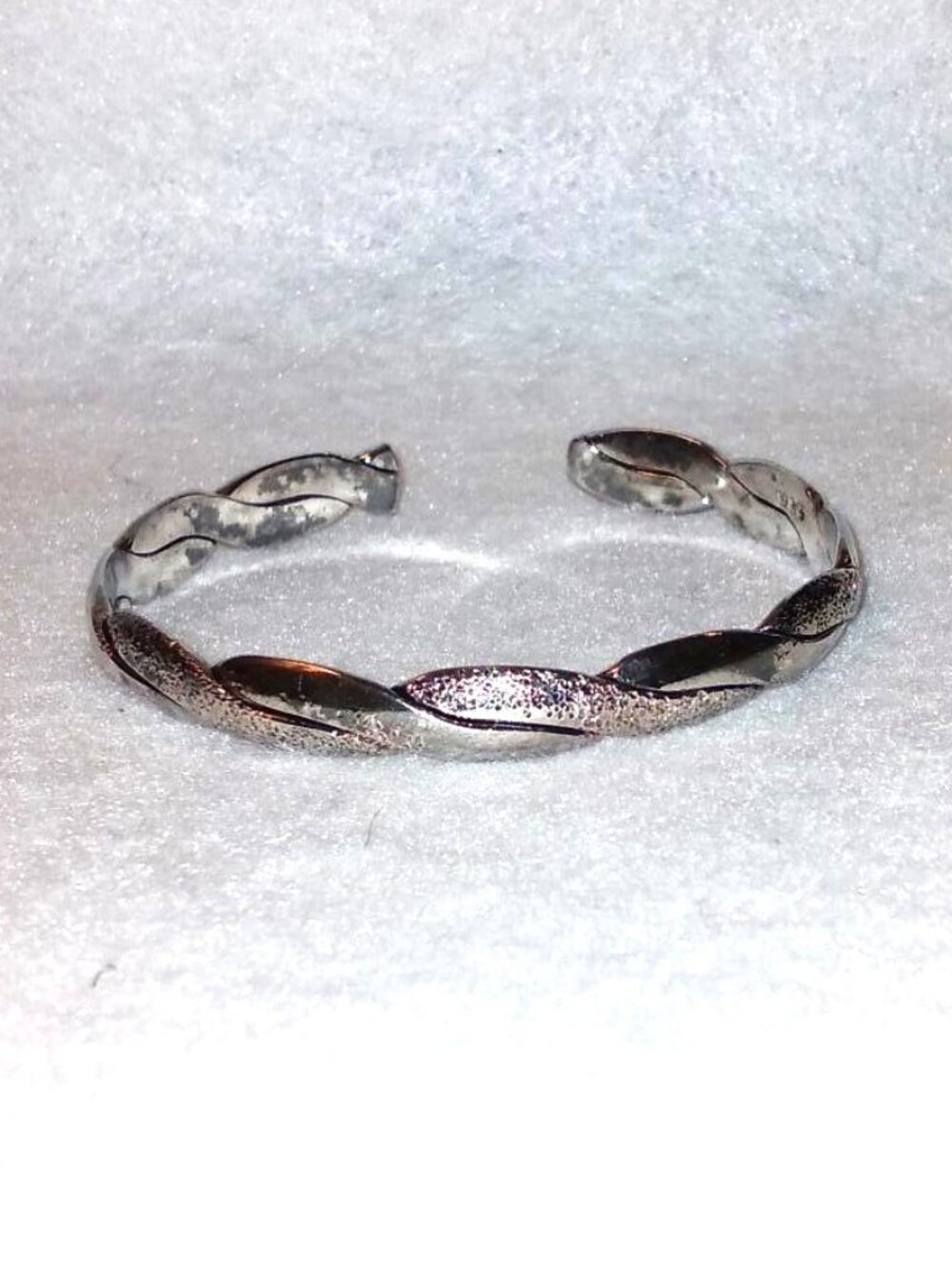 Brand New Silver Plated Interwoven Cuff Bracelet